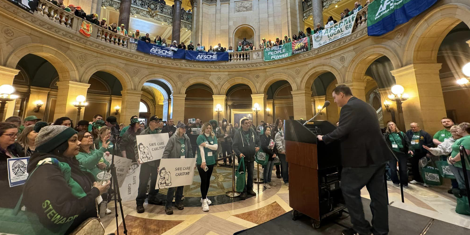 Council 5 members flex pro-worker power at Minnesota Day on the Hill event