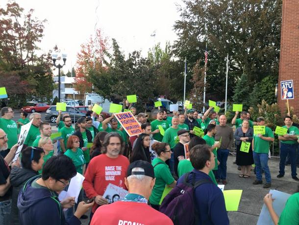 Community and Labor Fight for Fair Wages and a Fair Contract